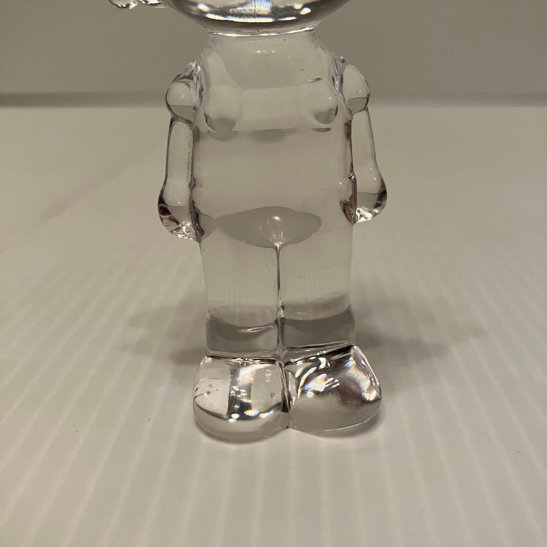 E-壁【希少】不二家 ペコちゃん クリスタル フィギュア（透明・置物・レトロ）