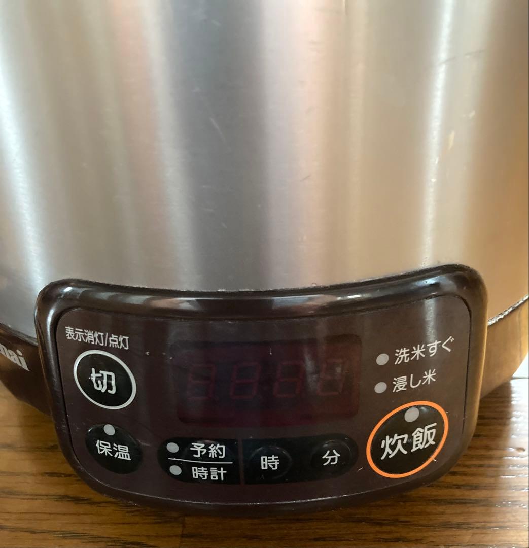 【リンナイ】ガス炊飯器 ステンレス デジタル　タイマー