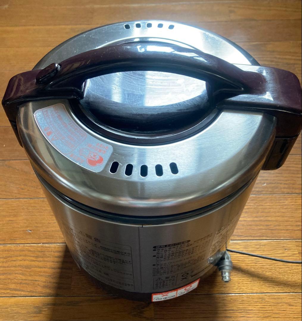 【リンナイ】ガス炊飯器 ステンレス デジタル　タイマー