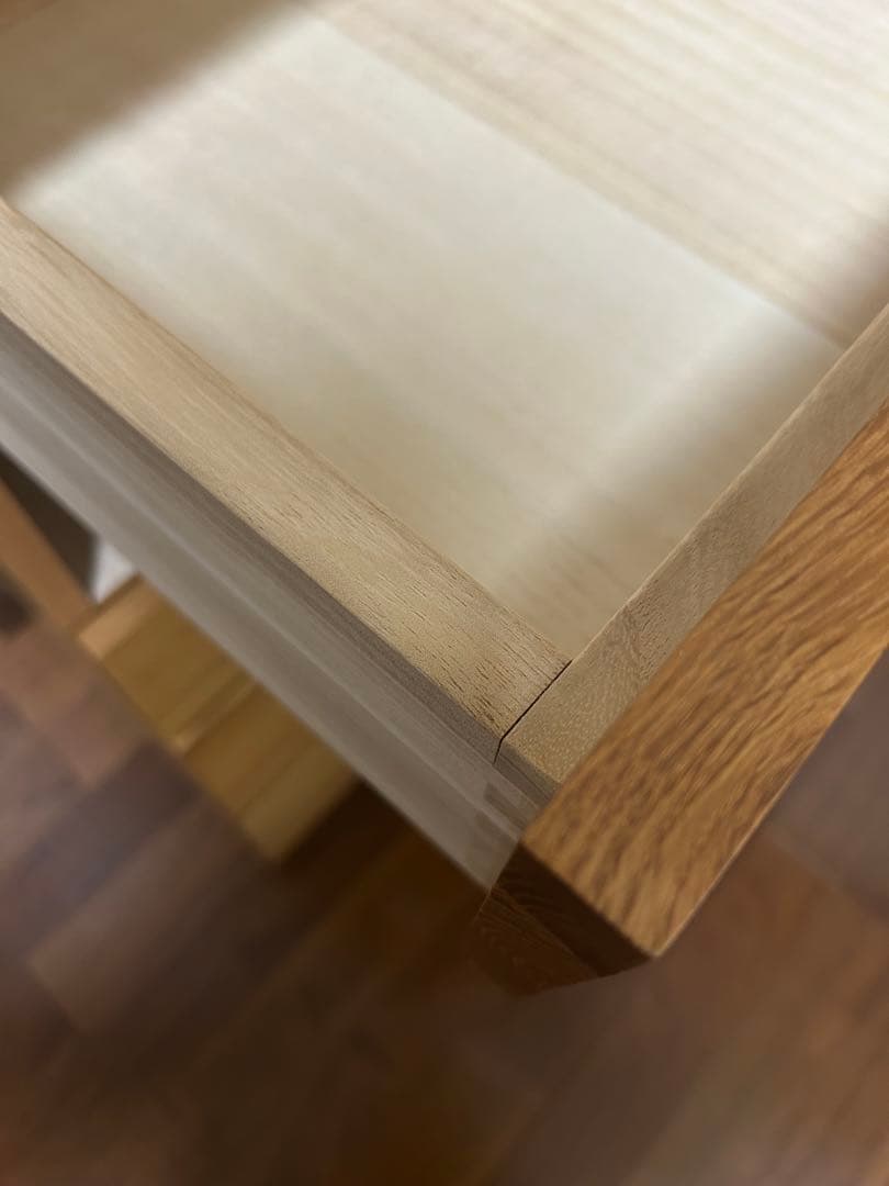 ホワイトオーク　モノ　102-5段チェスト　桐　無垢