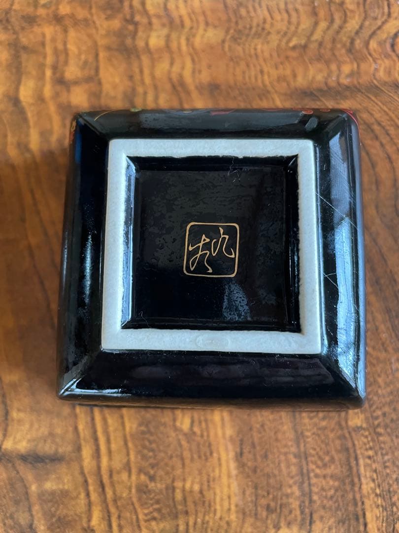 【未使用・共箱付】九谷焼 花車文様 5客セット 飾り鉢 美術陶器