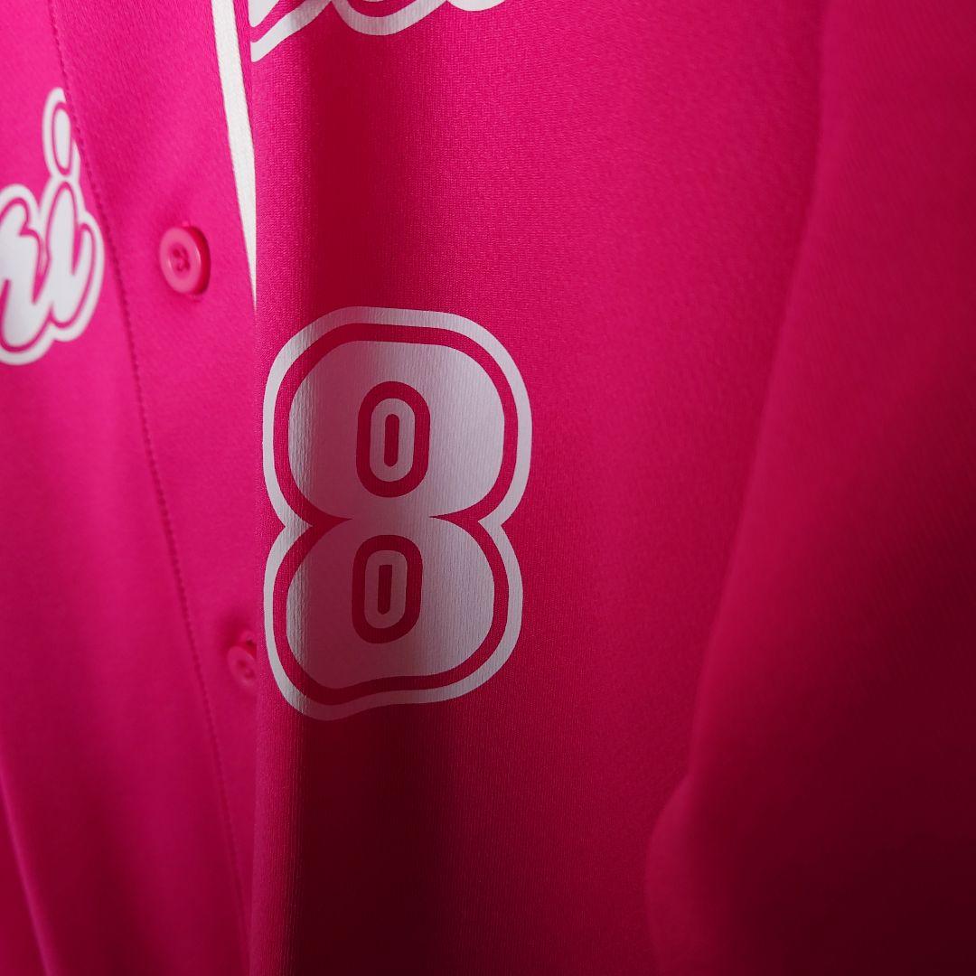 マリーゴールド 女子プロレス 桜井麻衣 #8 ベースボールシャツ XXL