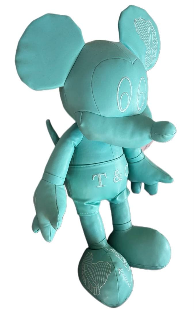 新品 ぬいぐるみ ソフトレザー ブルー 高級レア