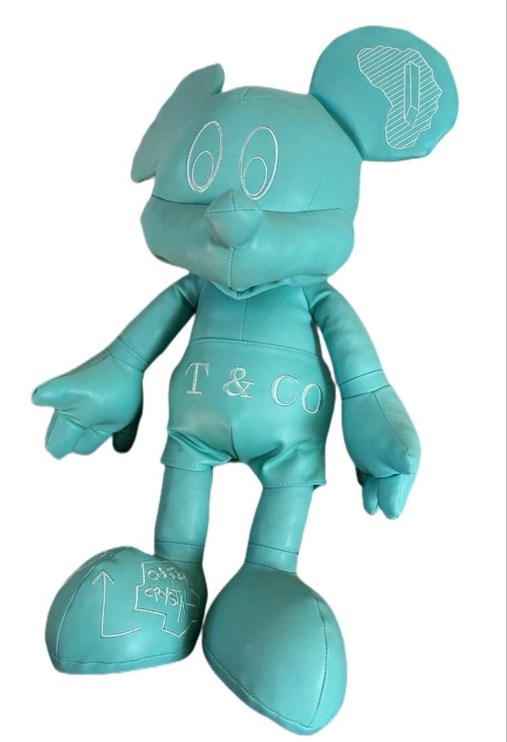 新品 ぬいぐるみ ソフトレザー ブルー 高級レア