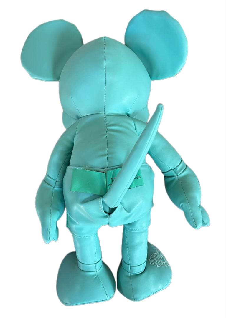 新品 ぬいぐるみ ソフトレザー ブルー 高級レア