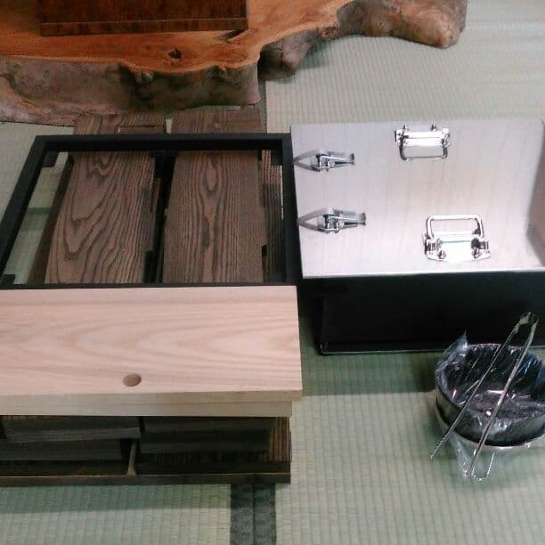 超簡単組み立て式　本格囲炉裏　オークNo 2