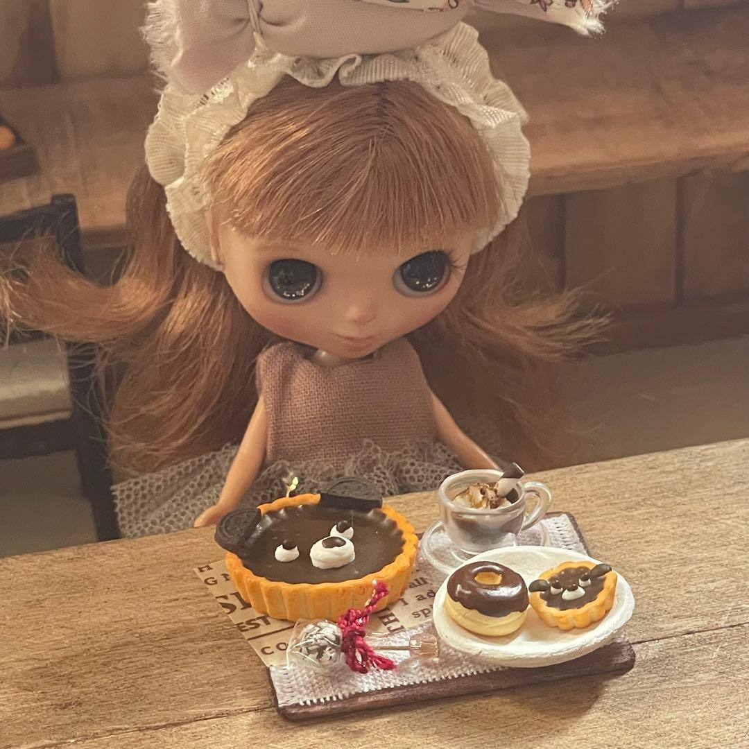 くまさん親子のチョコタルトセット オーダー ミニチュアスイーツ