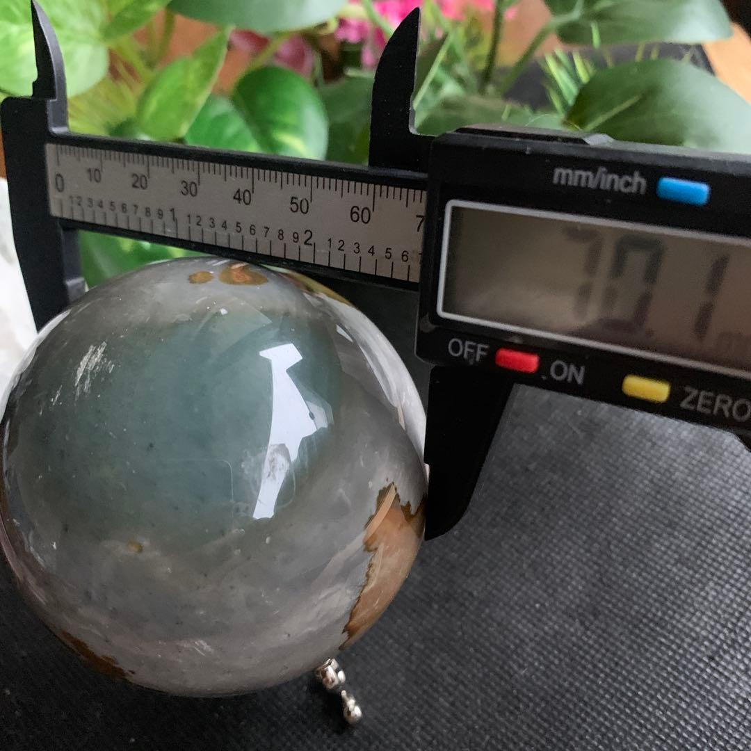 希少石！！マダガスカルオーシャンジャスパー大玉70.1mm まるで絵画！