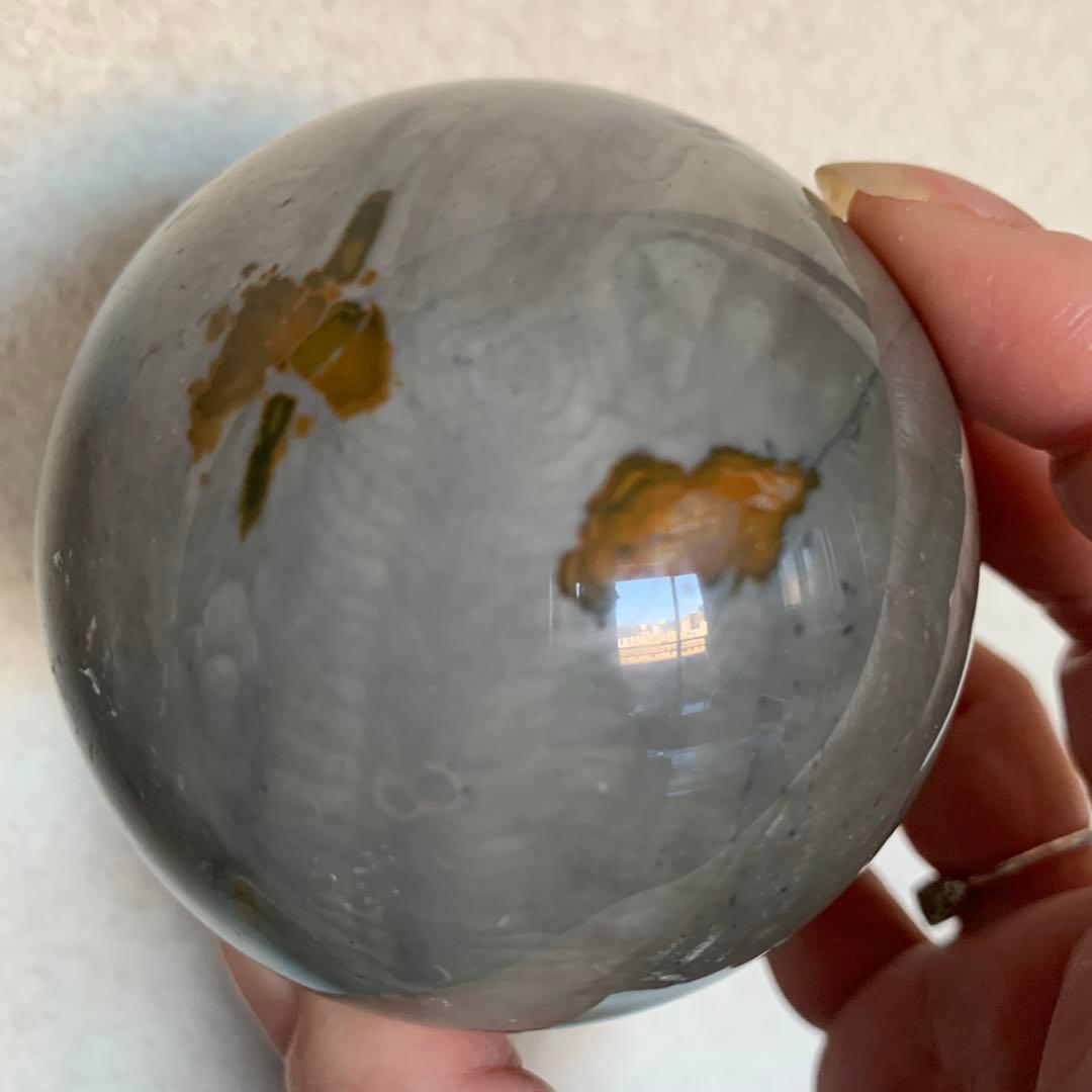 希少石！！マダガスカルオーシャンジャスパー大玉70.1mm まるで絵画！