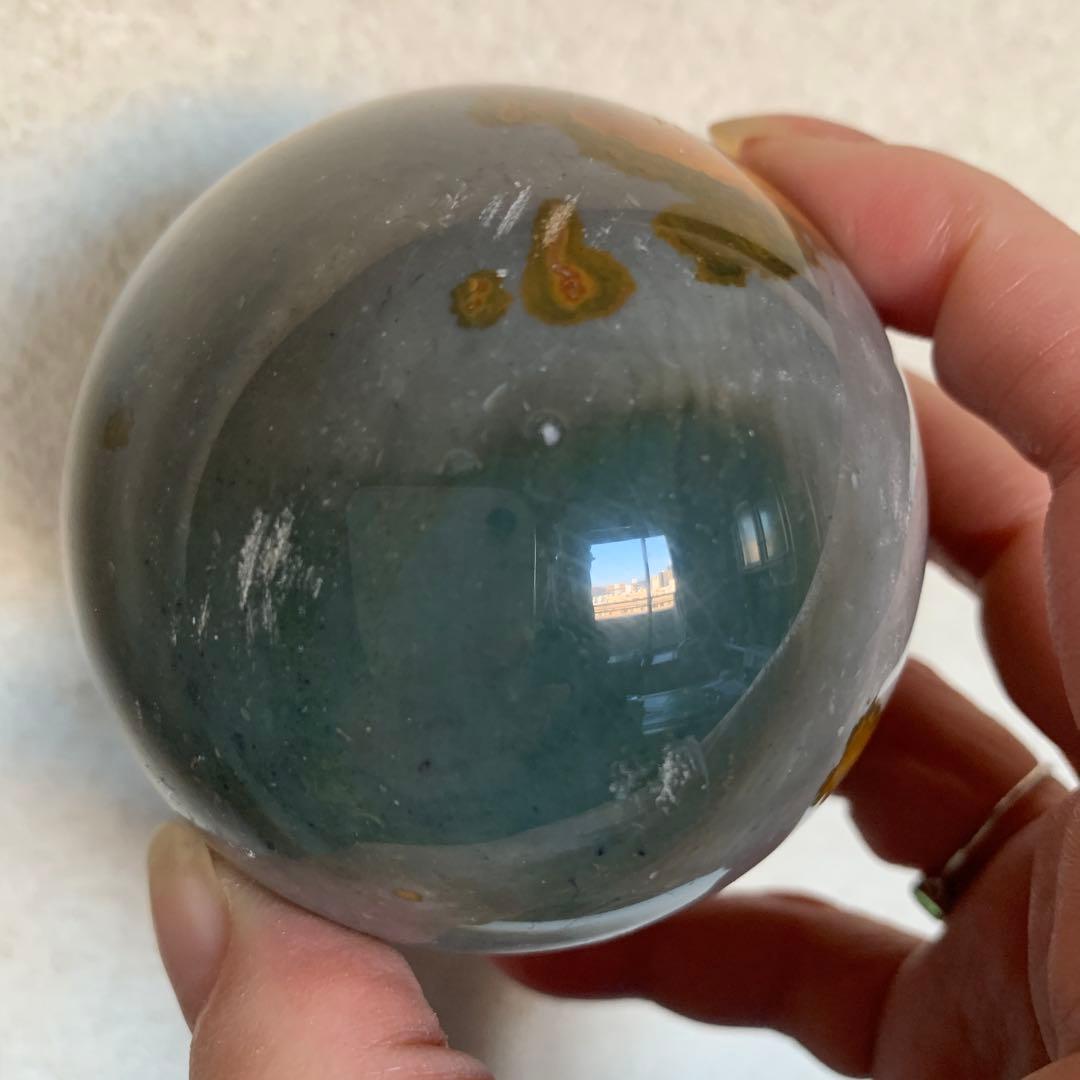 希少石！！マダガスカルオーシャンジャスパー大玉70.1mm まるで絵画！