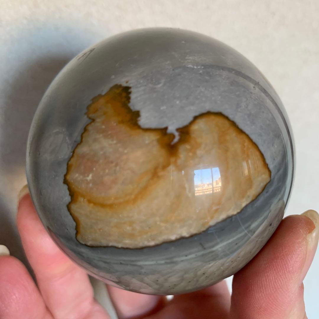 希少石！！マダガスカルオーシャンジャスパー大玉70.1mm まるで絵画！