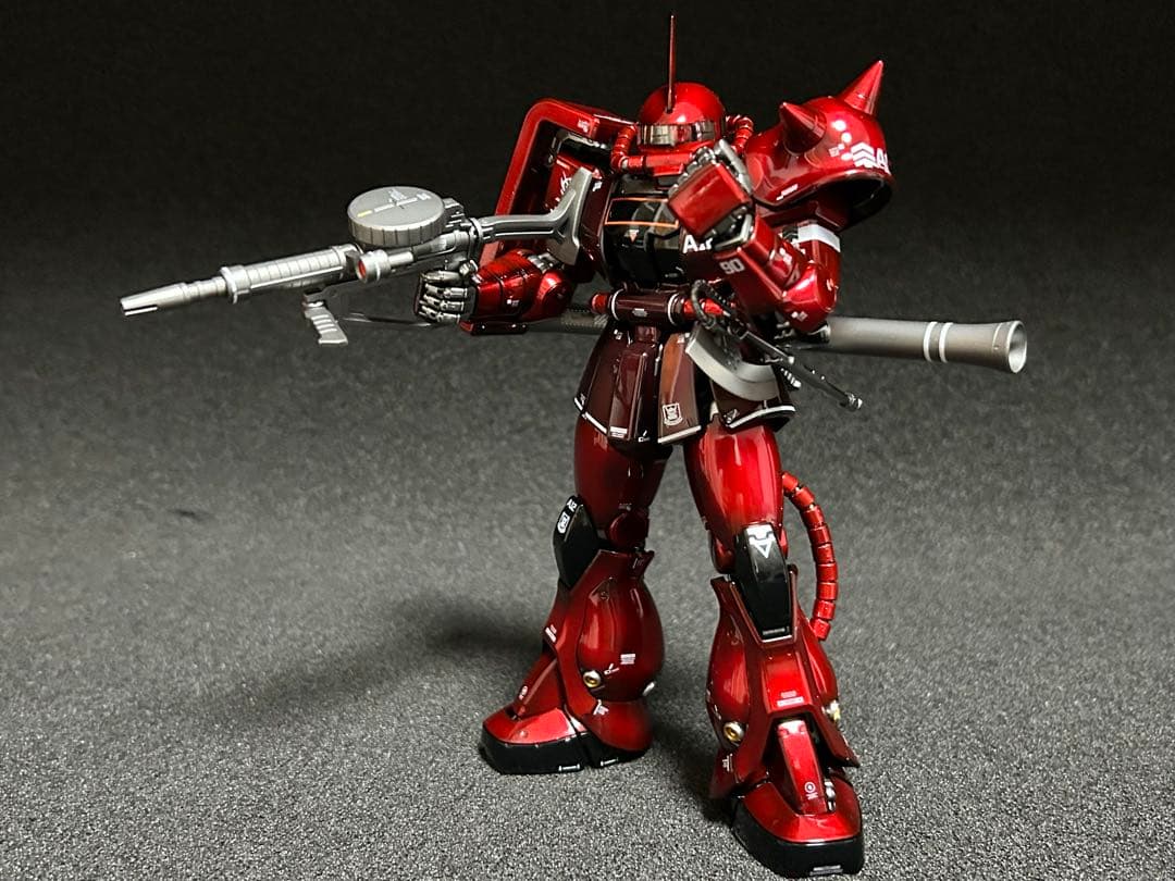 MGシャア専用ザク　キャンディーグラデーション全塗装済み完成品