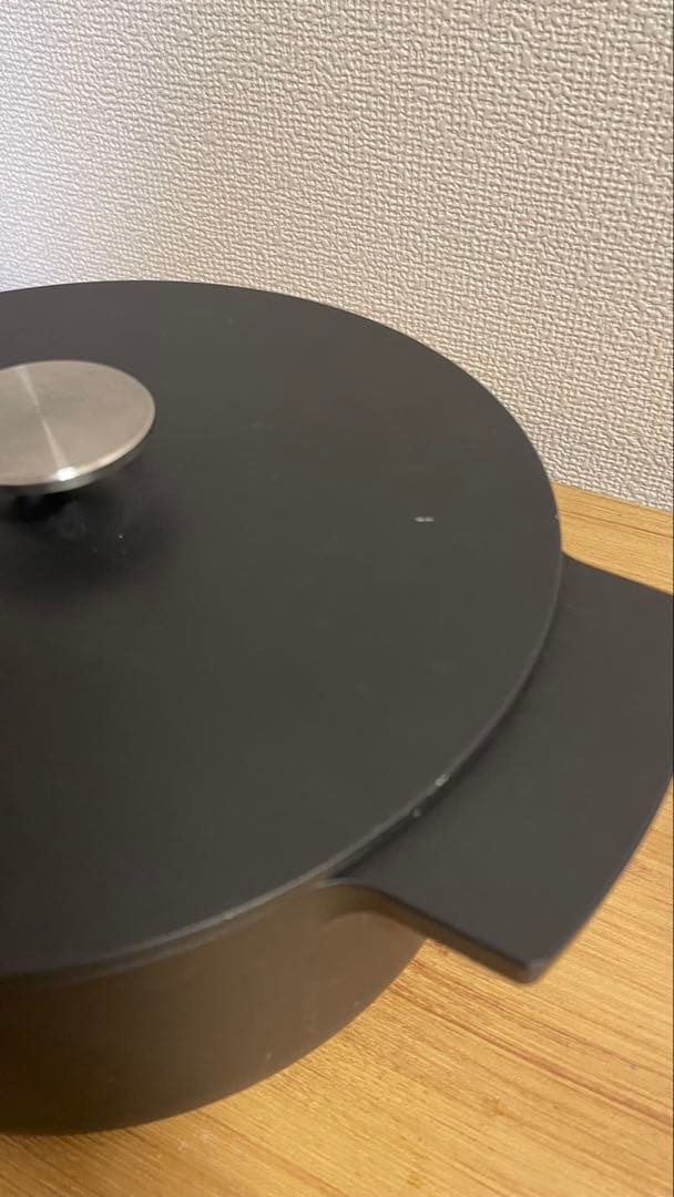 【お値下中】リンナイ　Leggiero レジェロ　 黒 22センチ　無水鍋