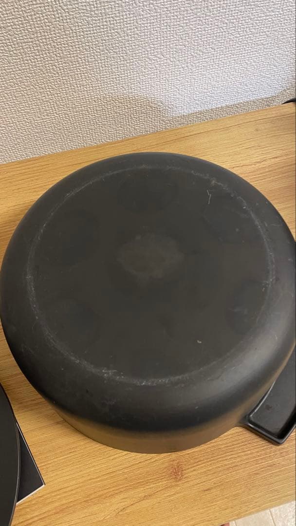 【お値下中】リンナイ　Leggiero レジェロ　 黒 22センチ　無水鍋