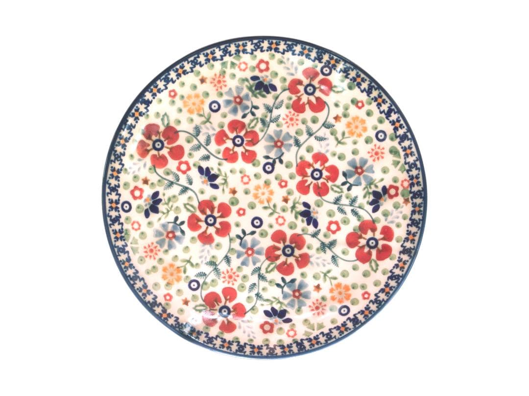 ★toto★ポーリッシュポタリー 22cmプレート ALC105 EO34