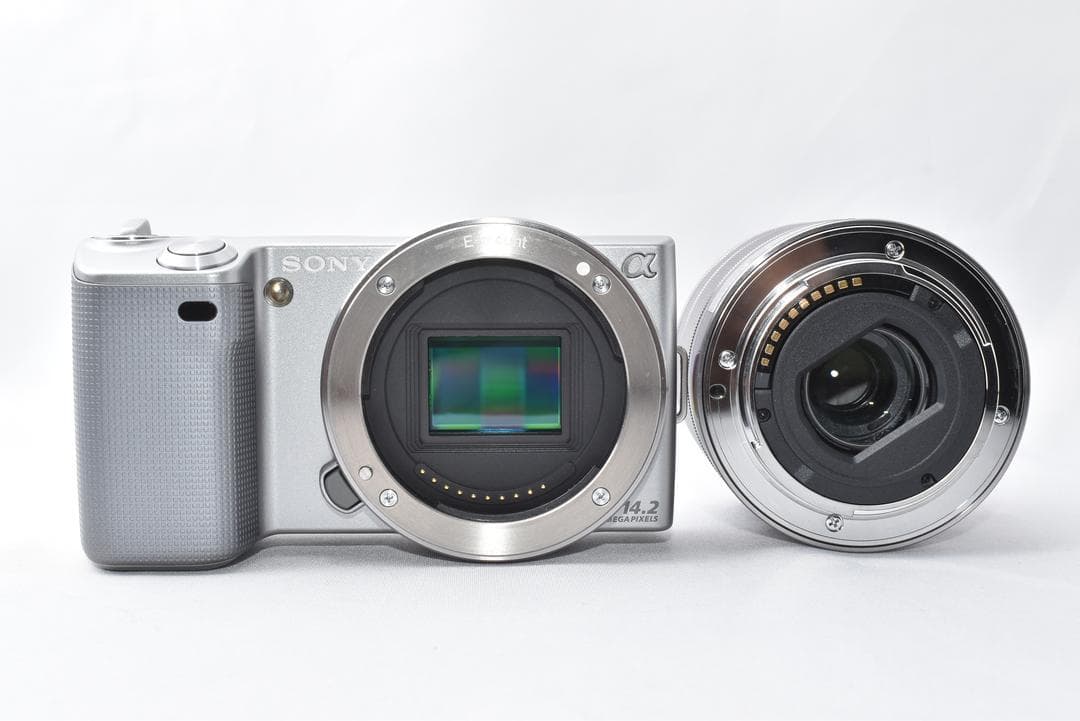 【元箱付き】SONY NEX-5 ミラーレスカメラ シルバー E 18-55mm