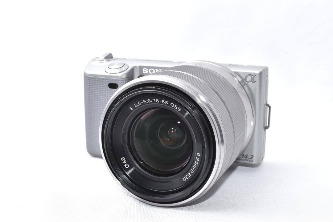 【元箱付き】SONY NEX-5 ミラーレスカメラ シルバー E 18-55mm