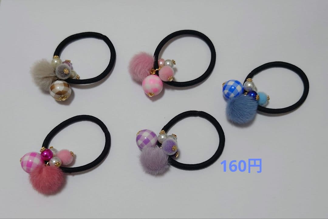 ゆーみん　　じゃらじゃらヘアゴム