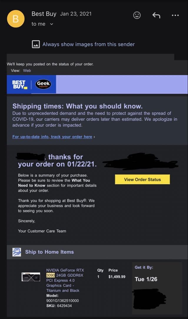 NVIDIA RTX 3090 FE グラフィックボード
