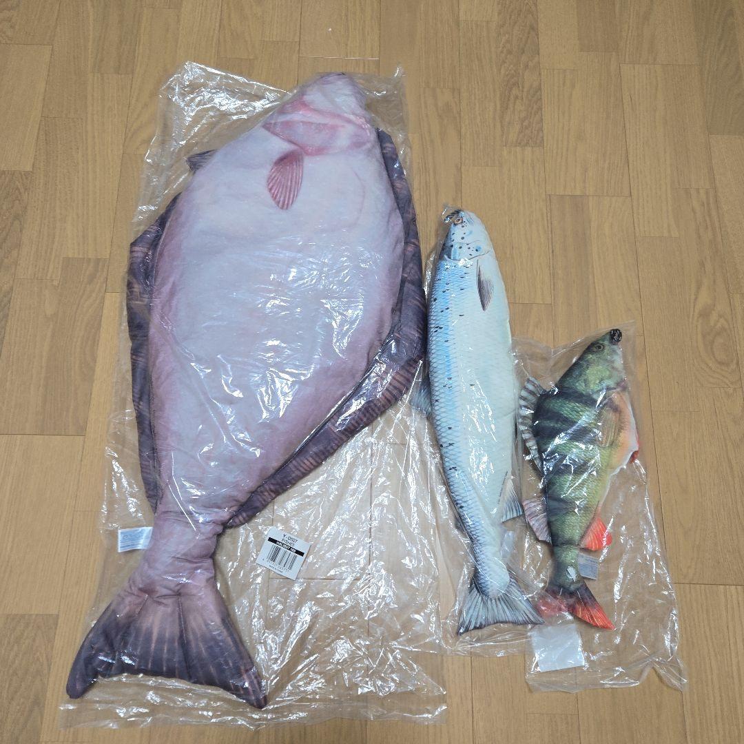 【未使用】DULTON フィッシーズ フィッシュクッション 3種セット