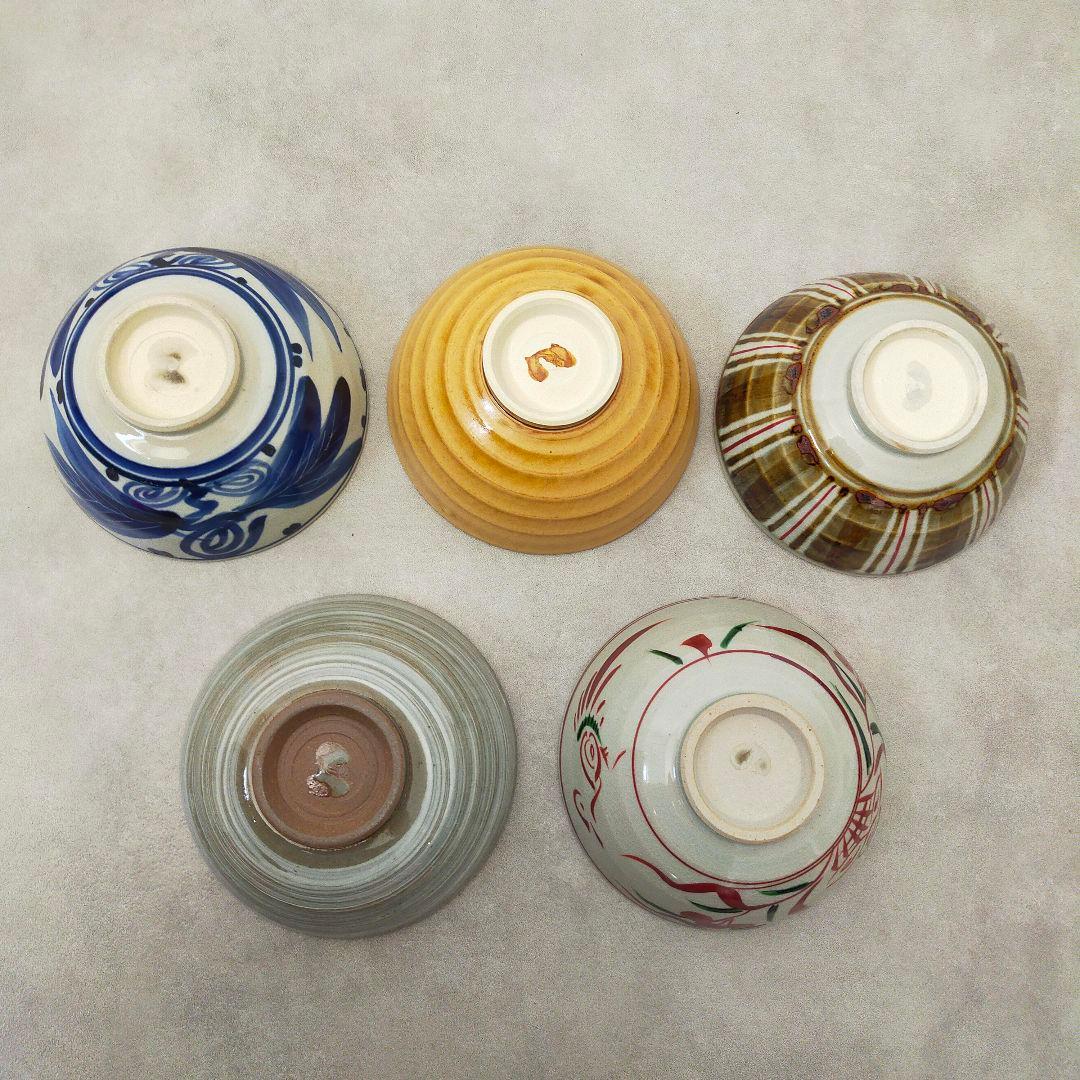 【未使用】たち吉 飯茶碗 5客セット 約12cm 箱付き 和食器 ご飯茶碗