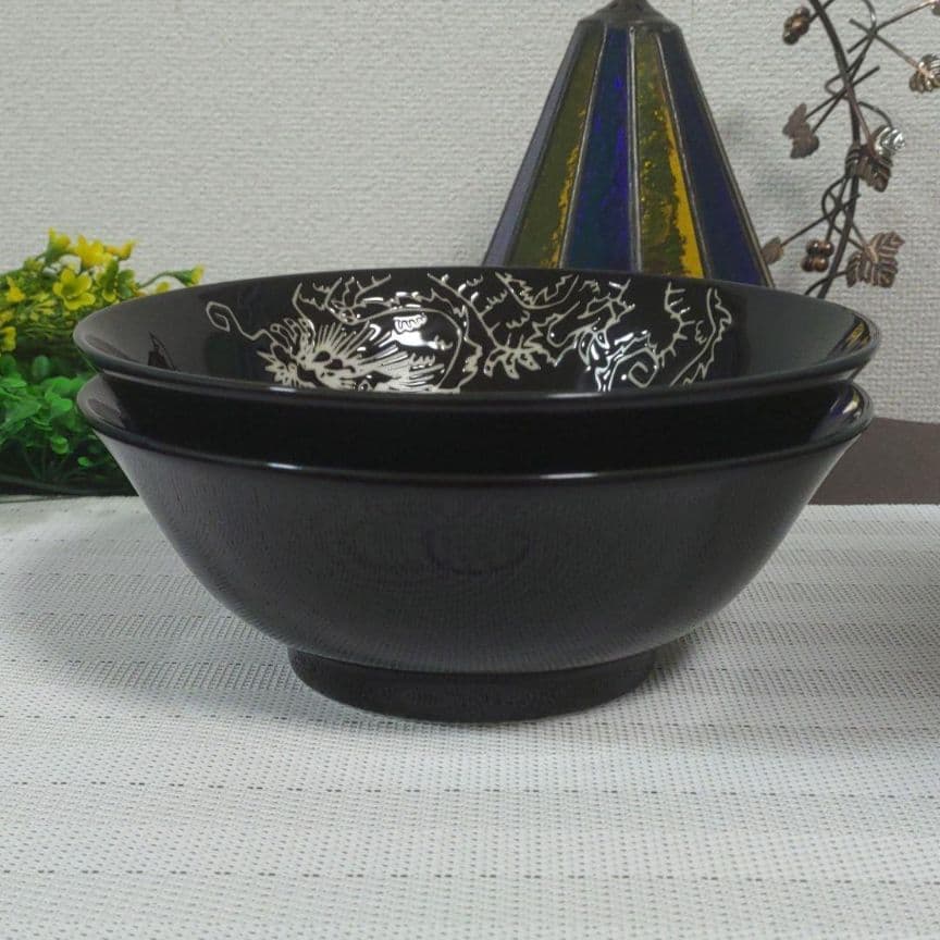 美濃焼　ラーメン丼　龍紋　10個セット　新品未使用　送料込み　#22