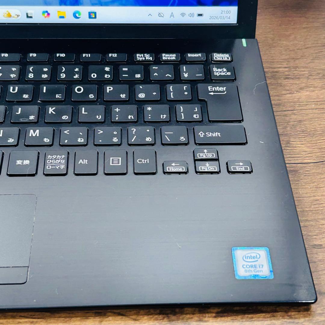第8世代i7★メモリ16GB★SSD搭載★高性能ノートパソコン★VAIO