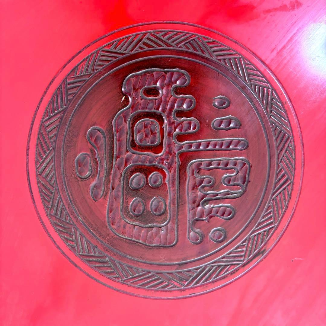 中国 円卓 ローテーブル 花鳥図 直径93cm 座卓 アジアン家具 和室