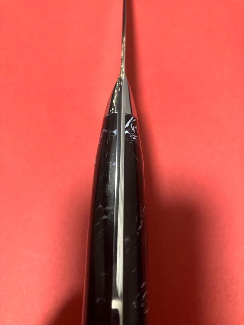 V金10号ダマスカスペティナイフ150mm ブラックターコイズ