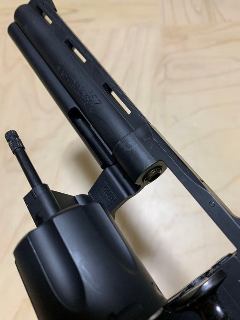 概ね美品　東京マルイパイソン6インチガスリボルバー 24連射　　前期HW製