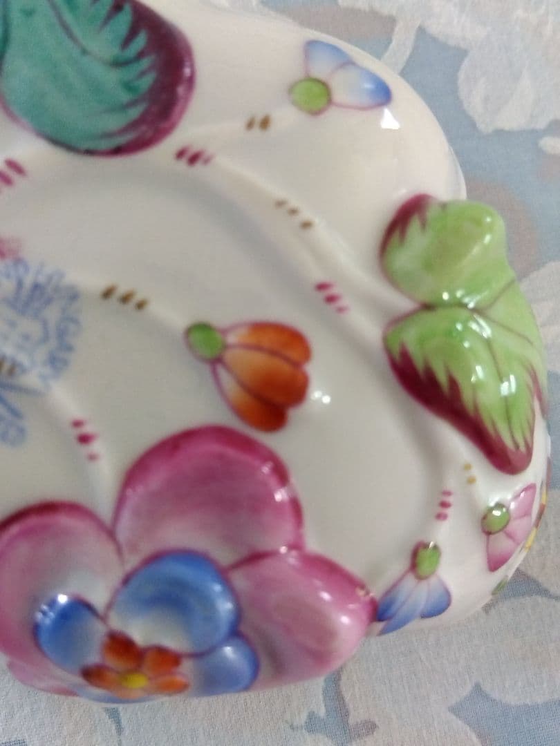 h*ギ様 【ヘレンド】アポニーフラワーオープンシュガー 多彩色