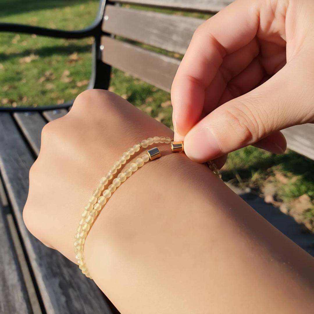 【数量限定】ゴールドルチル×K18 3WAYブレス ネックレス アンクレット