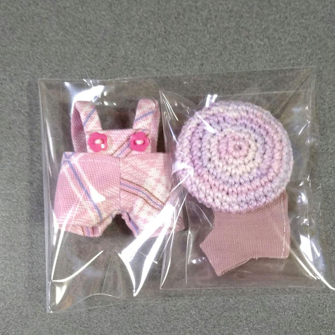 ★メル42489★　ぷちリカちゃん トップス＆サロペット＆帽子 4セット