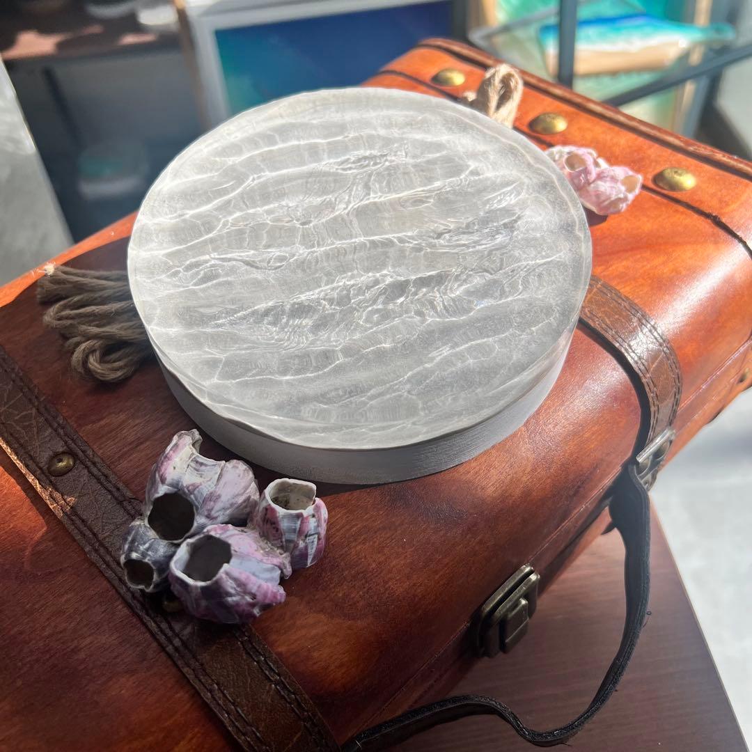 【波紋アート】AQUA ELEMENT／砂紋／15cm丸型／ナチュラルサンド／