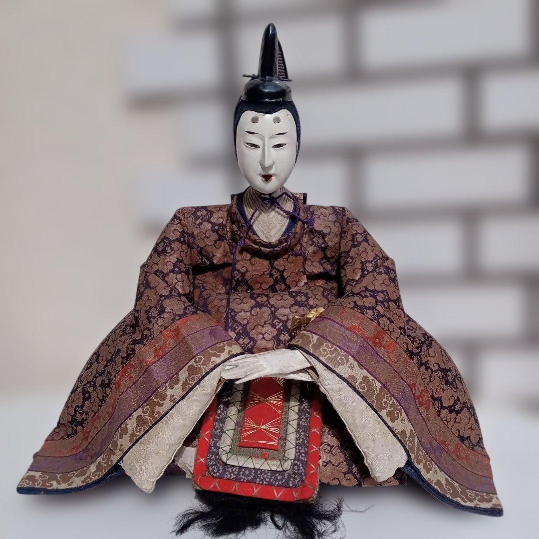アンティーク１００年 明治大正期 特大！ 親王飾りお雛様②　享保雛　古今雛