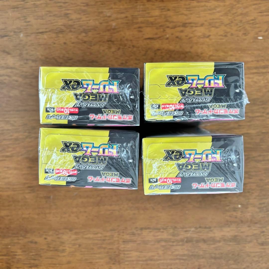 新品未開封シュリンク付　ポケモンカードゲーム MEGA ドリームex 4BOX