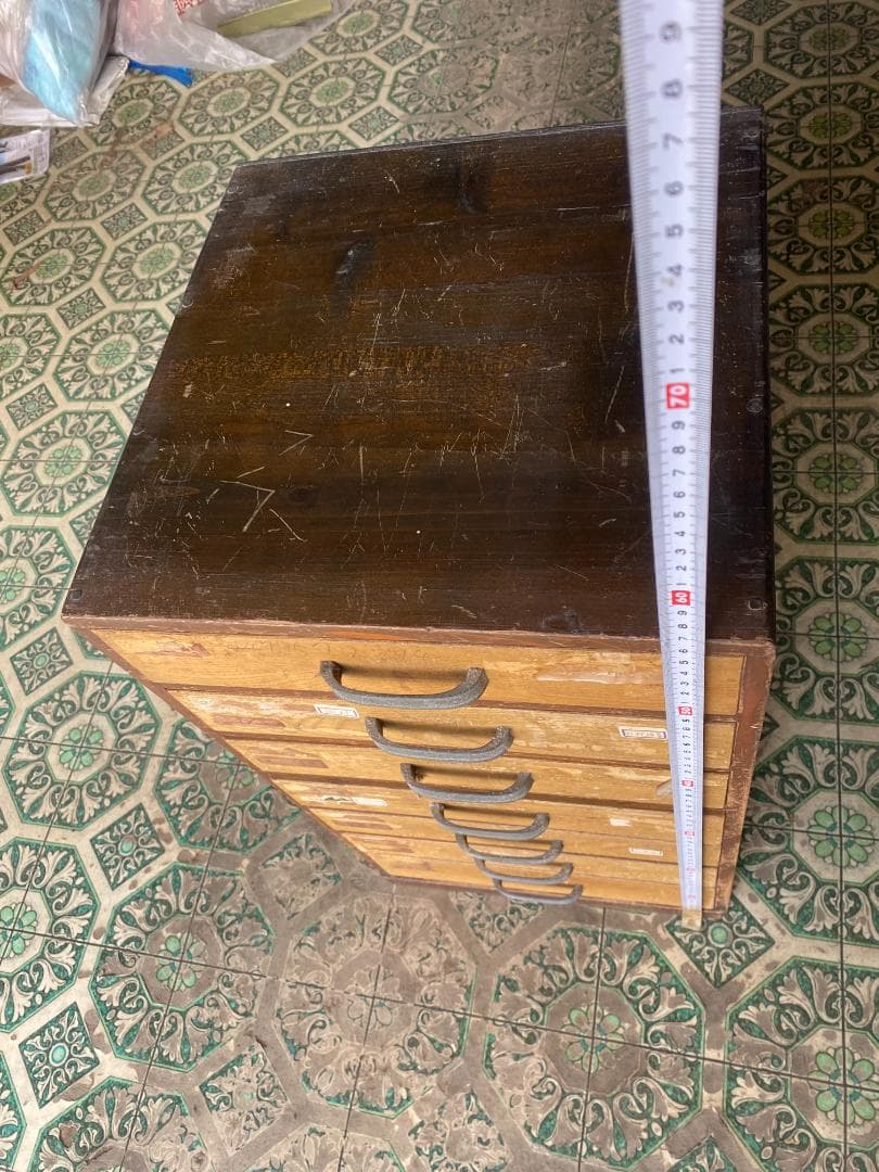 アンティーク　小抽斗　７杯　小引き出し　蚤の市　骨董　古家具　希少