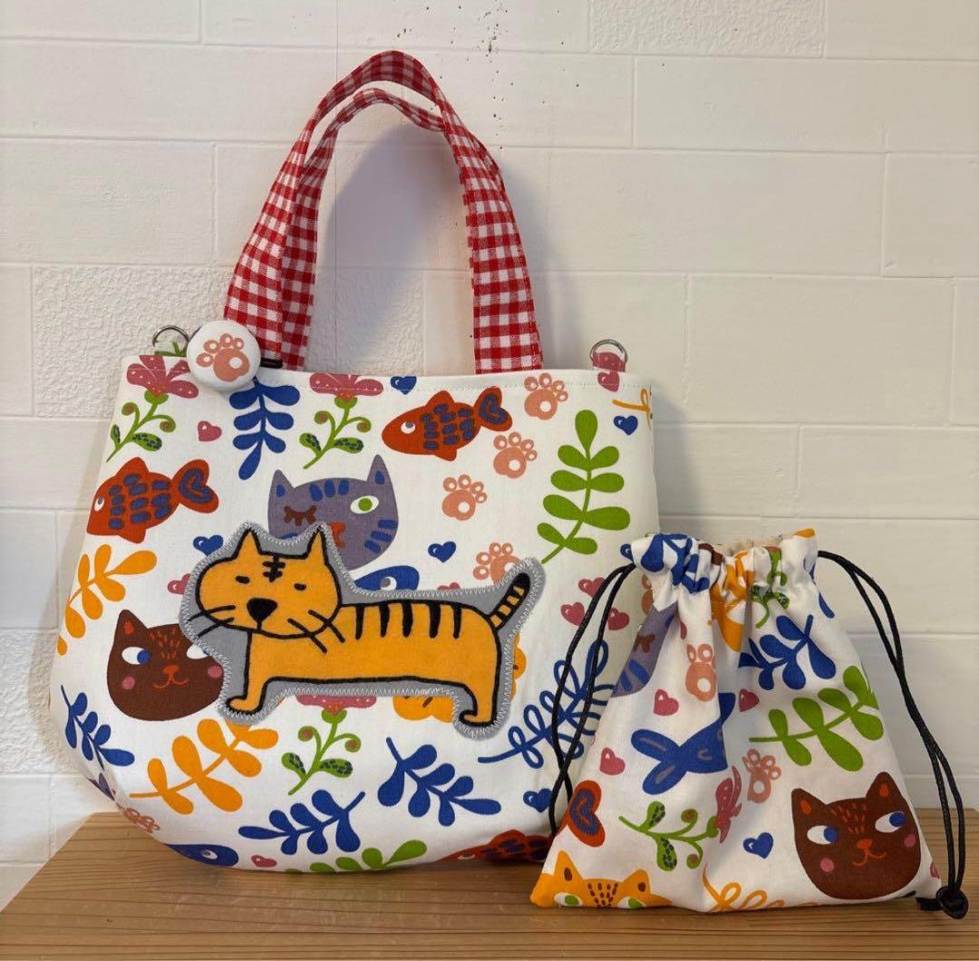 スペシャルセット　SALE パッチワーク　トートバッグ　巾着　人気　ハンドメイド