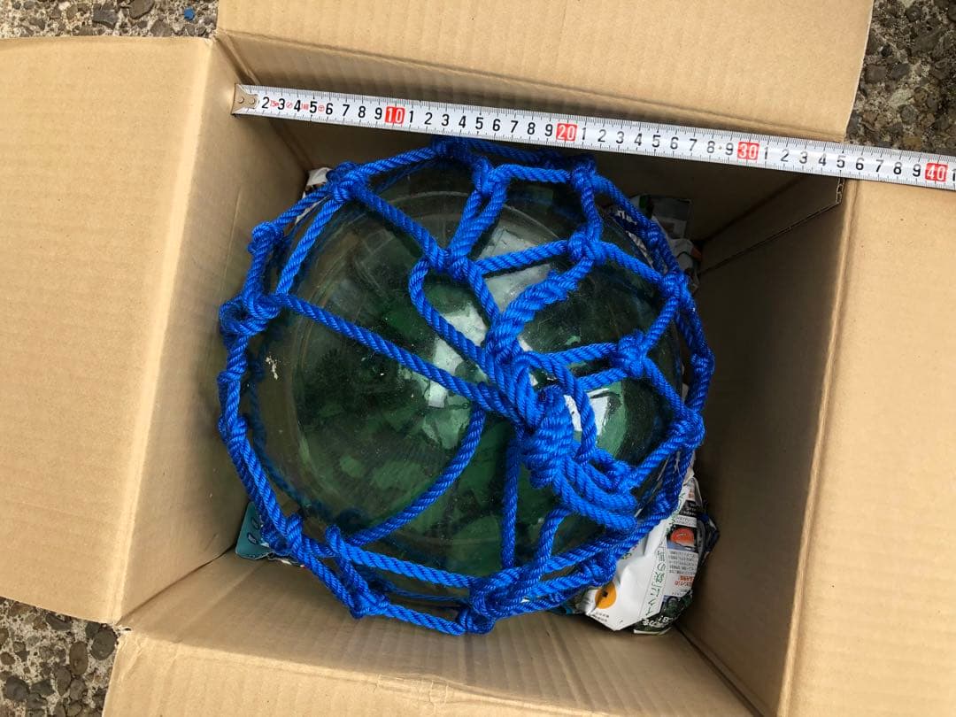 ⭐️漁具、ガラスの浮き球、珍品、アンテーク、縁起物、貴重品、一点物。
