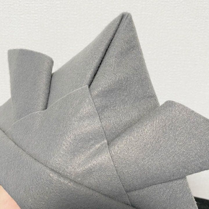 かぶれる兜 フェルト兜 グレー こどもの日