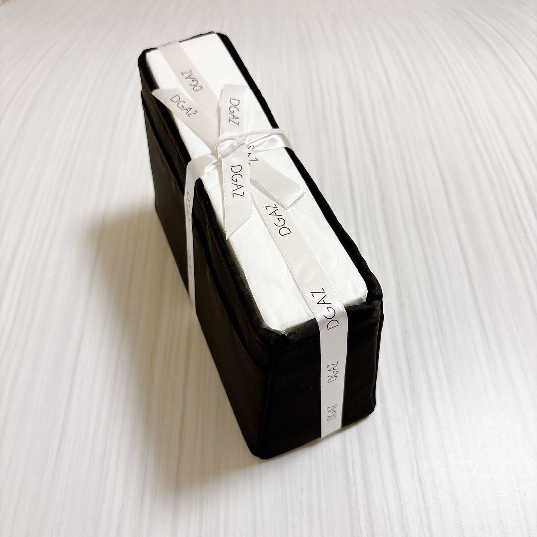 バッグインナーバッグ 高級シルク サテン トートバッグボリード 黒