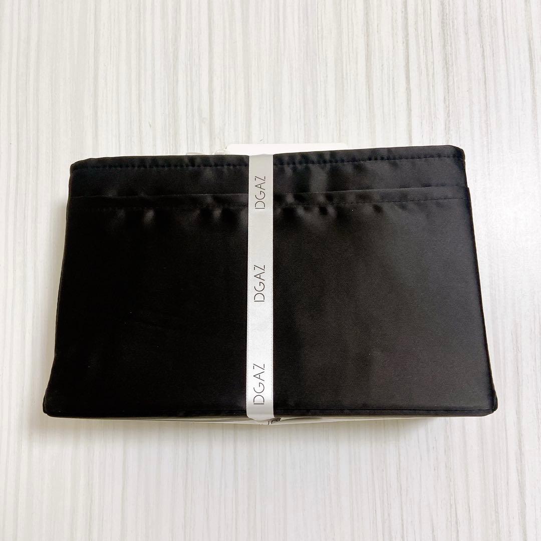 バッグインナーバッグ 高級シルク サテン トートバッグボリード 黒