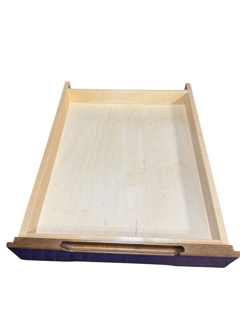 KZ058 カリモク　3段デスクワゴン　鍵付き　キャスター5輪