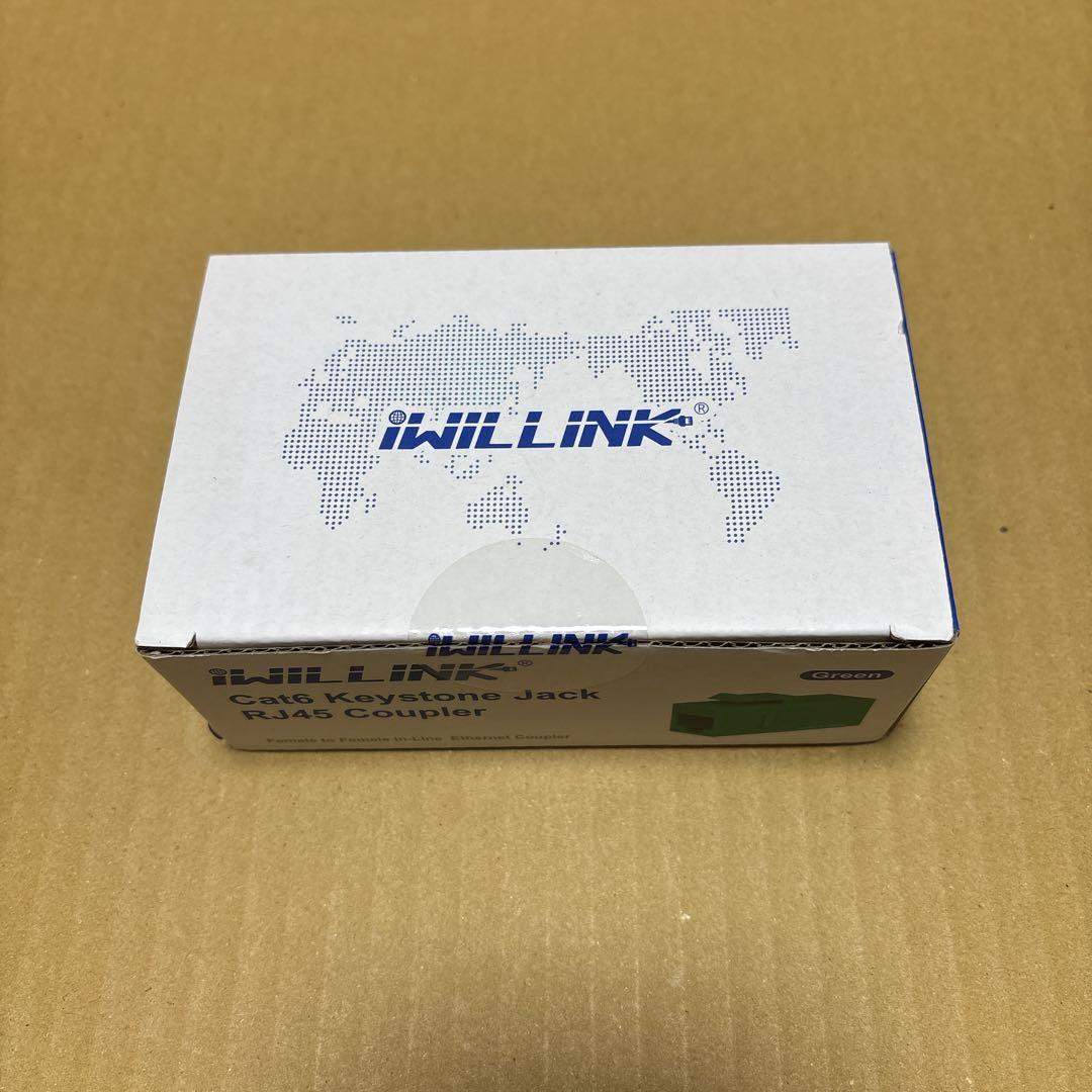 RJ45 Cat6 キーストーンカプラー メス-メス キーストーンジャック