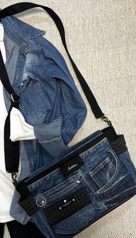 デニムリメイクバック（М）No.964☆ショルダーバッグ