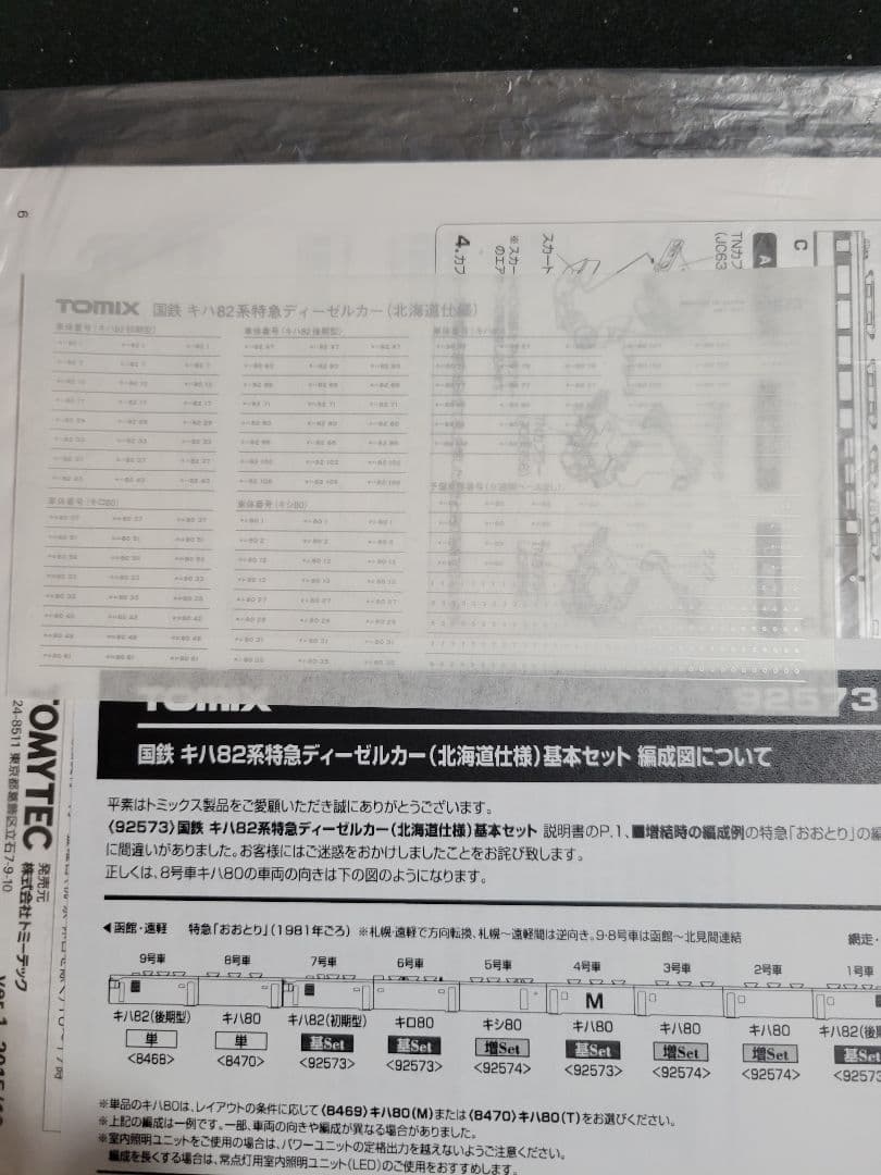 TOMIX『国鉄キハ82系特急 北海道仕様』 基本セット/増結セット/単品2両