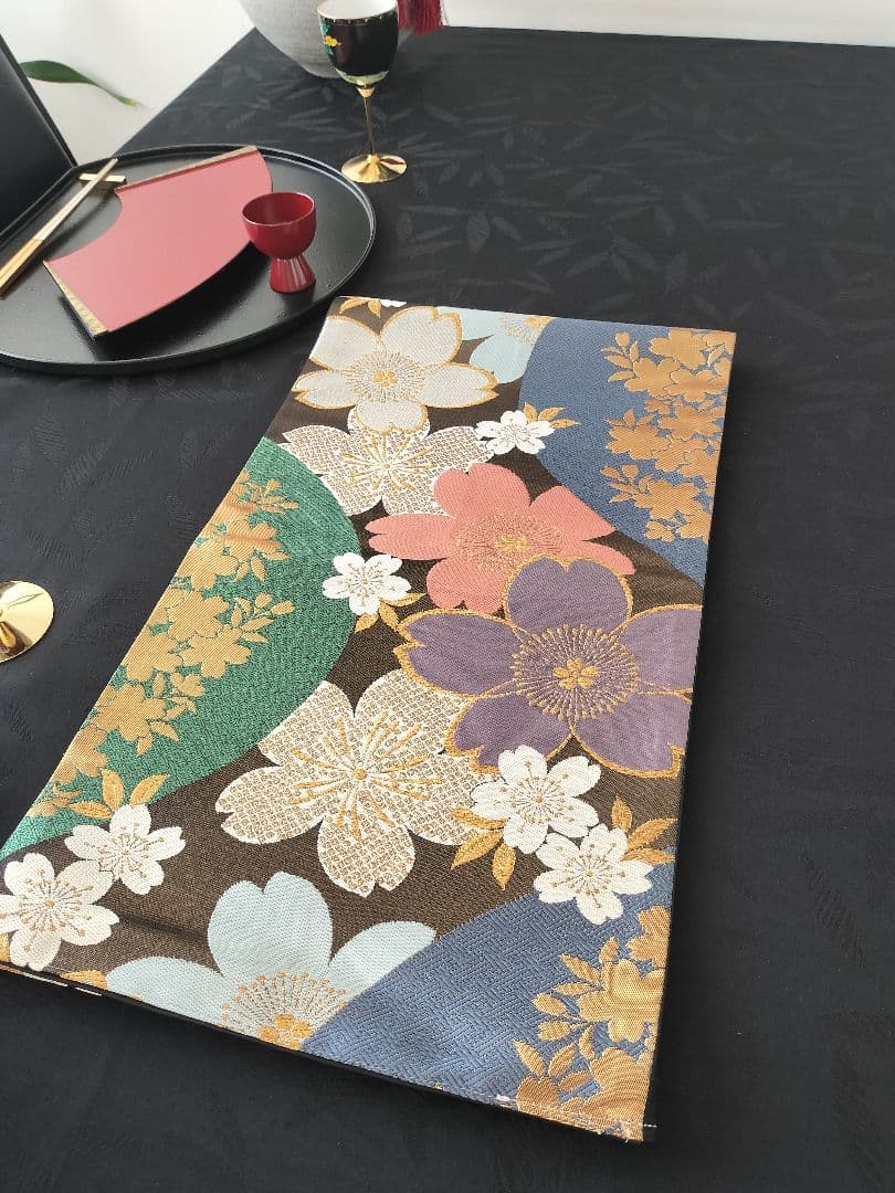 A970★逸品‼️豪華刺繍‼️お祝い‼️テーブルランナー2m19cm