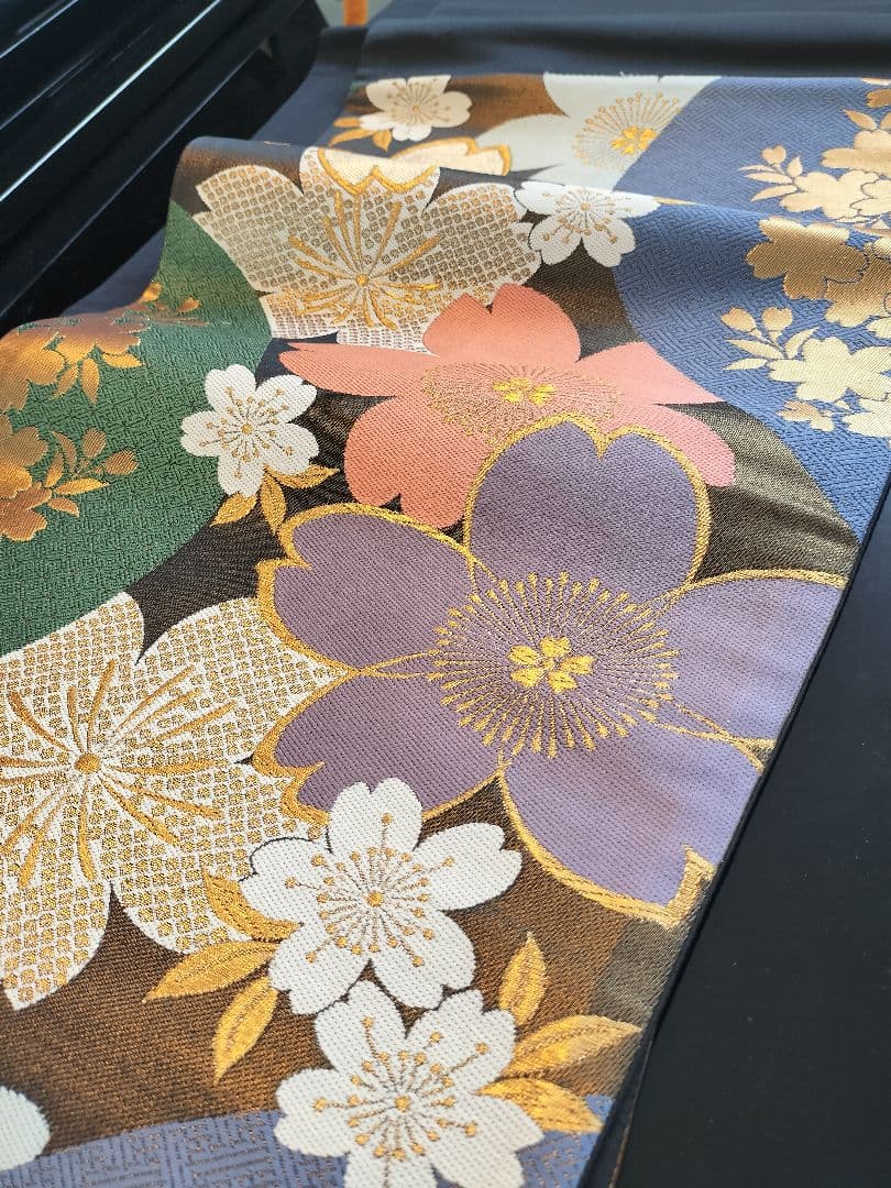 A970★逸品‼️豪華刺繍‼️お祝い‼️テーブルランナー2m19cm