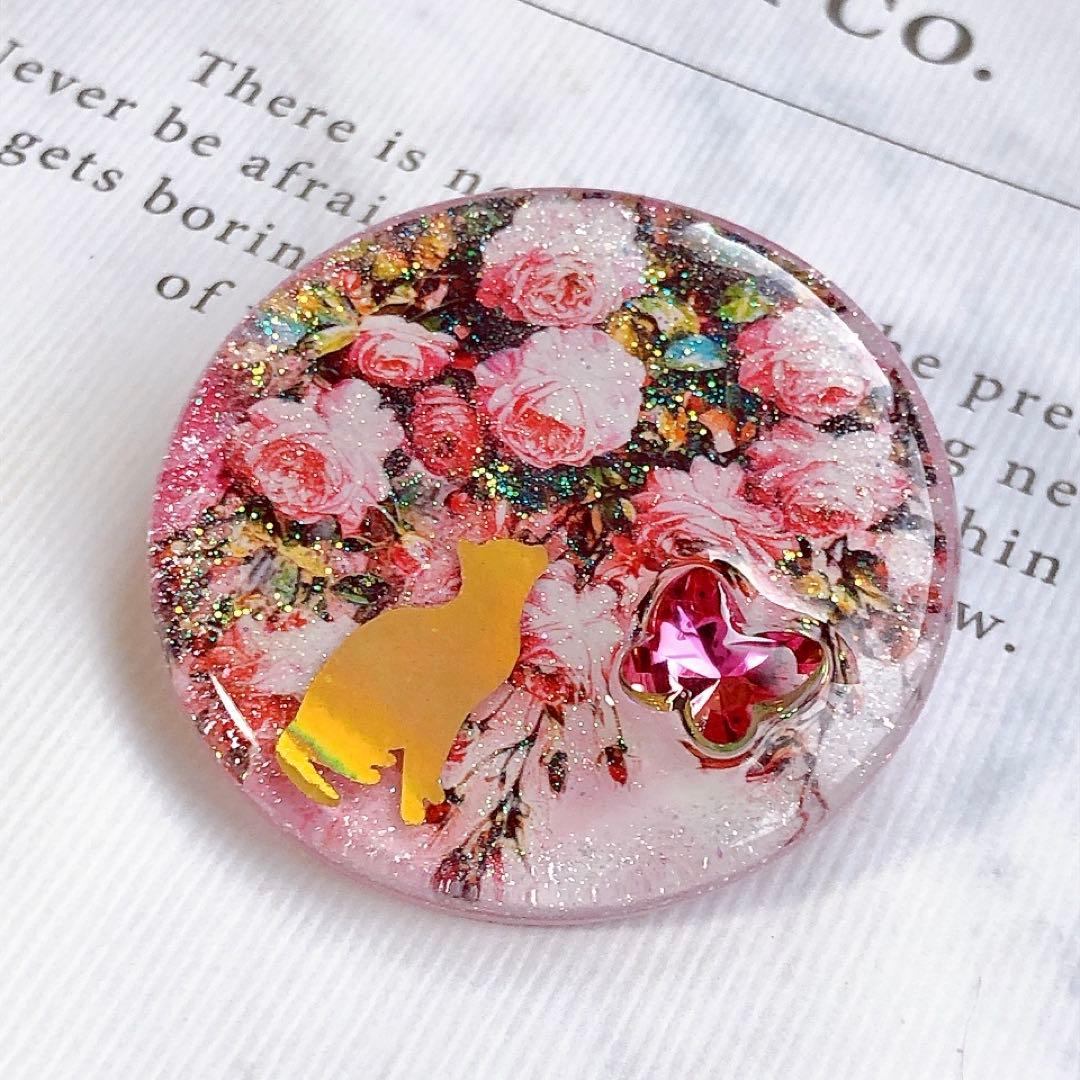 同梱100円引❤️No.2558 レジン ヘアゴム ♡ 猫 ネコ ねこ ♡