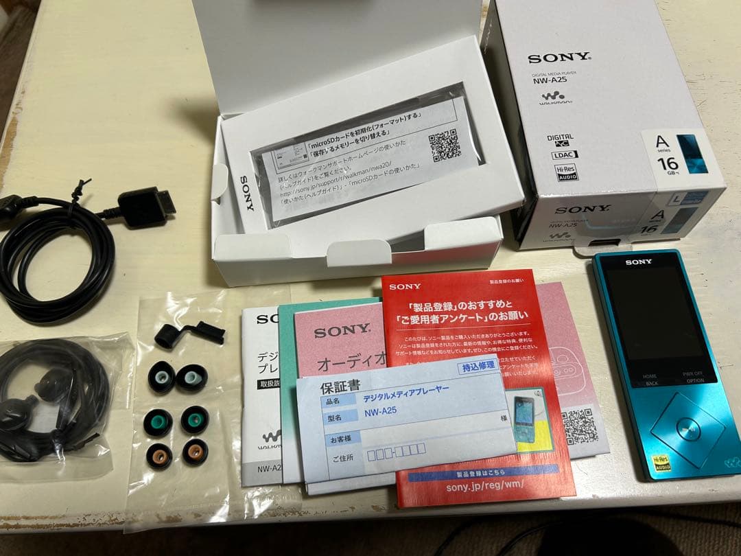 SONY NW-A25 16GB ビリジアンブルー